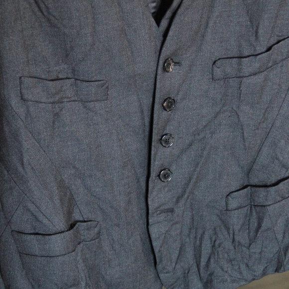 Neil Barrett Charcoal Vest Waistcoat 38 / Medium w/ tags - Picture 5 of 13